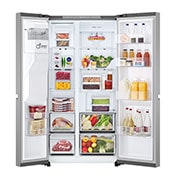 LG 638L Side by Side (Prime Silver), Energialuokka E, Vesi/jää ilman vesijohtoliitäntää, Smart Diagnosis™, Front Open Food, GSLC40PYPE, thumbnail 2