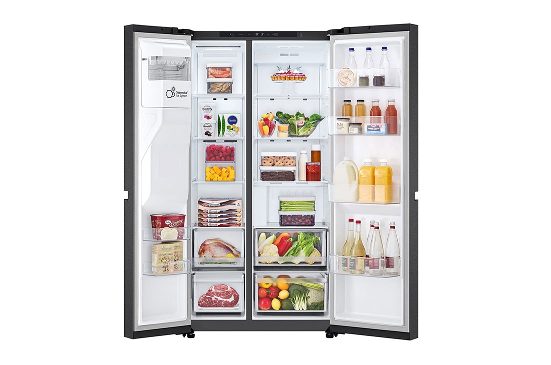 LG 638L Side by Side (Matte Black), Energialuokka E, Vesi/jää ilman vesijohtoliitäntää, Smart Diagnosis™, GSLC40EPPE, GSLC40EPPE, thumbnail 2