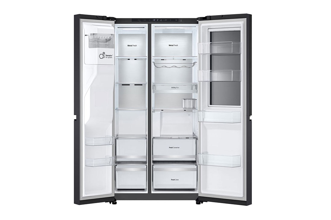 LG 628L InstaView Door in Door™ Side by Side (Essence Black), Energialuokka D, Vesi/jää ilman vesijohtoliitäntää, Smart Diagnosis™ ja Wi-Fi, yksityiskohtaiset tiedot 1, GSXE90EVAD, thumbnail 5
