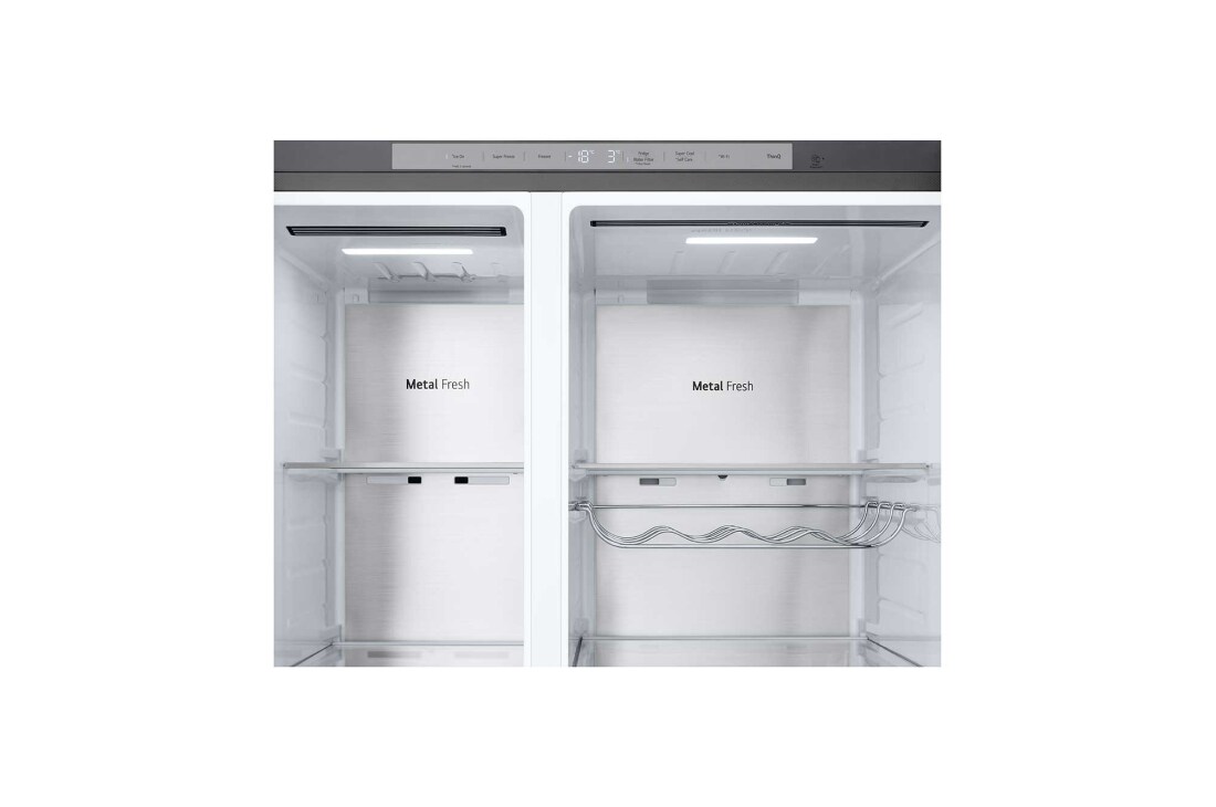 LG 628L InstaView Door in Door™ Side by Side (Metal Sorbet), Energialuokka D, Vesi/jää ilman vesijohtoliitäntää, Smart Diagnosis™ ja Wi-Fi, GSXE90MBAD, thumbnail 10