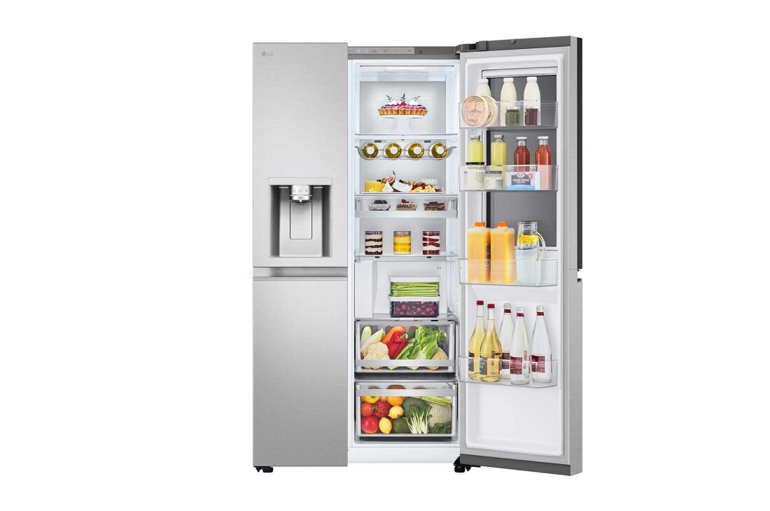LG 628L InstaView Door in Door™ Side by Side (Metal Sorbet), Energialuokka D, Vesi/jää ilman vesijohtoliitäntää, Smart Diagnosis™ ja Wi-Fi, GSXE90MBAD, thumbnail 13