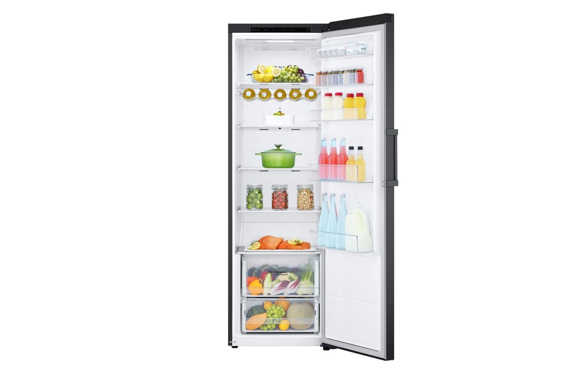 LG 324L: n Erillinen pakastin (Matte Black) - Energialuokka D, Total No Frost, Express Freeze, Front with food, GLT51MCGSF, thumbnail 2