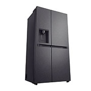 LG 641L Door in Door™ Side by Side (Matte Black), Energialuokka E, Vesi/jää vesijohtoliitännällä, Smart Diagnosis™ , right view, GSLC41EPPE, thumbnail 11