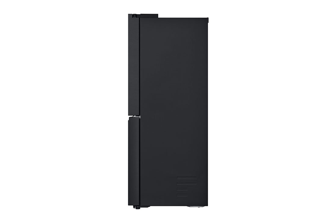 LG 641L French Door Side-by-Side  (Essence Black) - Energialuokka E, Vesi/jää ilman vesijohtoliitäntää, Smart Diagnosis™ ja Wi-Fi, side view, GML960EVBE, thumbnail 16