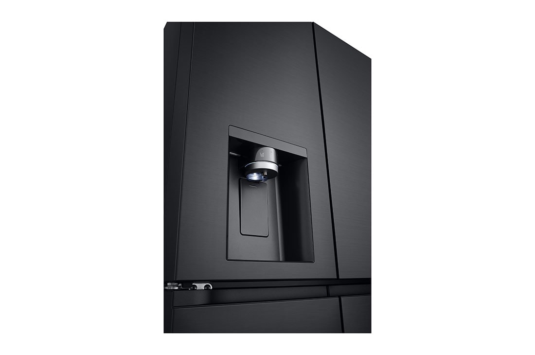 LG 641L French Door Side-by-Side  (Essence Black) - Energialuokka E, Vesi/jää ilman vesijohtoliitäntää, Smart Diagnosis™ ja Wi-Fi, dispencer , GML960EVBE, thumbnail 7