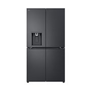 LG 641L French Door Side-by-Side  (Essence Black) - Energialuokka E, Vesi/jää ilman vesijohtoliitäntää, Smart Diagnosis™ ja Wi-Fi, front view, GML960EVBE, thumbnail 1