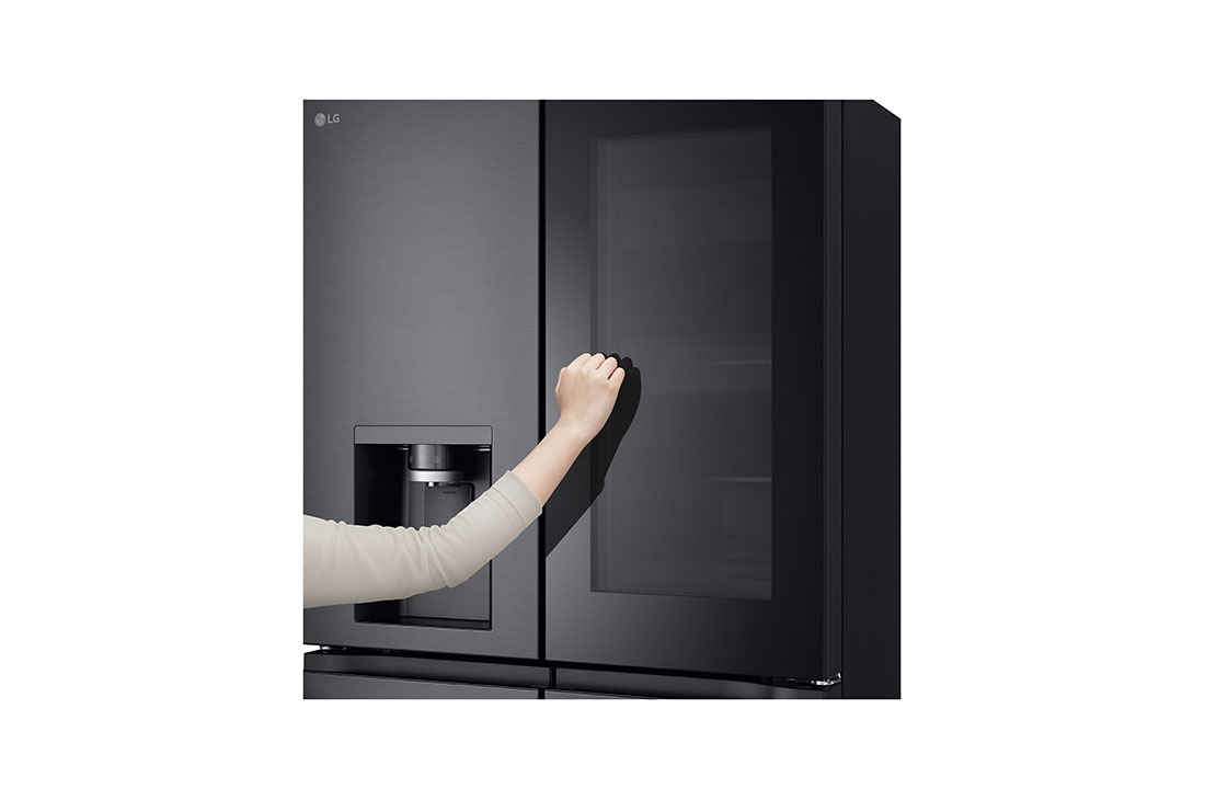 LG 638L InstaView French Door (Essence Black) - Energialuokka E, Vesi/jää ilman vesijohtoliitäntää, Smart Diagnosis™ ja Wi-Fi, GMG960EVJE, thumbnail 10