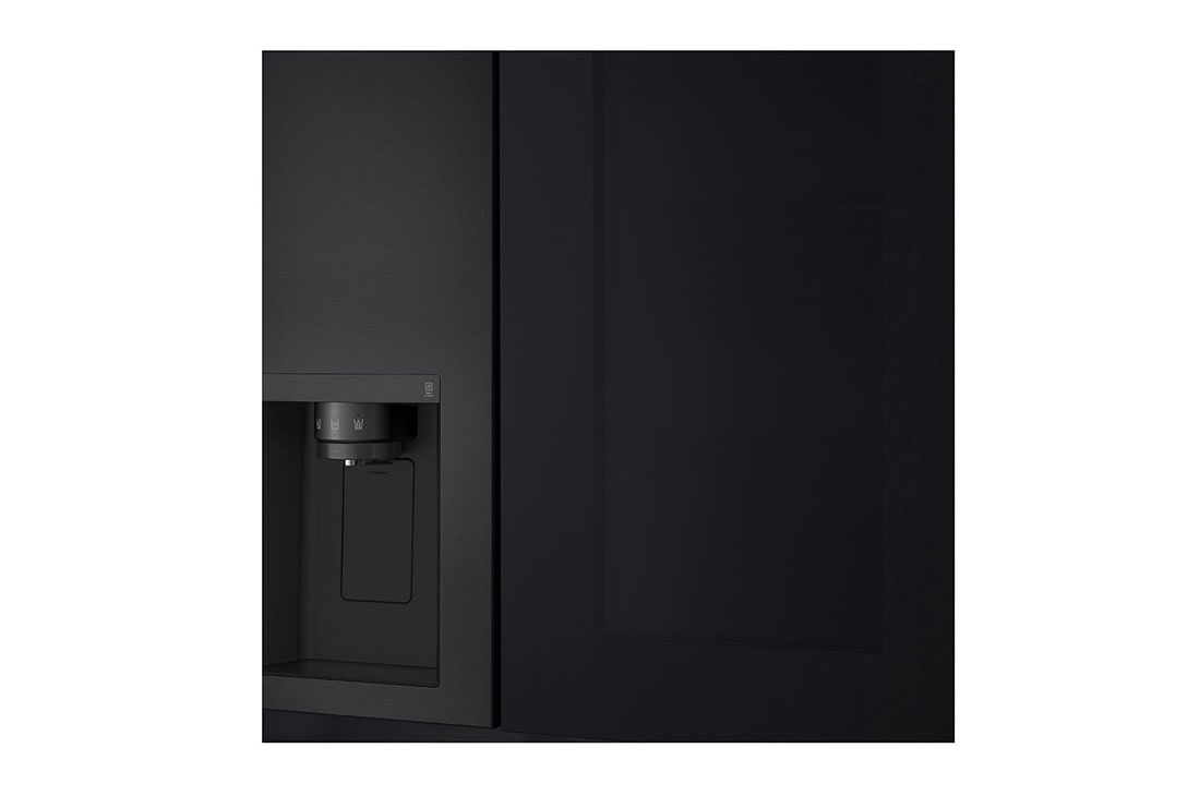 LG 635L InstaView™ Side by Side (Matte Black), Energialuokka E, Vesi/jää vesijohtoliitännällä, Smart Diagnosis™ ja Wi-Fi, Pereceptive view , GSGV81EPLL, thumbnail 7