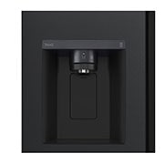 LG 635L InstaView™ Side by Side (Matte Black), Energialuokka E, Vesi/jää vesijohtoliitännällä, Smart Diagnosis™ ja Wi-Fi, front view with door without food, GSGV81EPLL, thumbnail 11