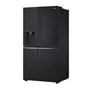LG 635L InstaView™ Side by Side (Matte Black), Energialuokka E, Vesi/jää vesijohtoliitännällä, Smart Diagnosis™ ja Wi-Fi, left view , GSGV81EPLL, thumbnail 15
