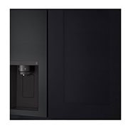 LG 635L InstaView™ Side by Side (Matte Black), Energialuokka E, Vesi/jää vesijohtoliitännällä, Smart Diagnosis™ ja Wi-Fi, Pereceptive view , GSGV81EPLL, thumbnail 7