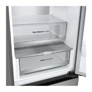 LG 1.86M 344L Jääkaappipakastimet (Prime Silver) - Energialuokka D, Nature Fresh, Door Cooling+™ ja Smart Diagnosis™ Wi-Fi, Drawer view, GBV5150DPY, thumbnail 10