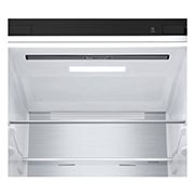 LG 1.86M 344L Jääkaappipakastimet (Essence Matte Black) - Energialuokka D, Nature Fresh, Door Cooling+™ ja Smart Diagnosis™ Wi-Fi, top drawer view , GBV5150DEP, thumbnail 5