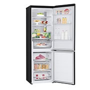 LG 1.86M 344L Jääkaappipakastimet (Essence Matte Black) - Energialuokka D, Nature Fresh, Door Cooling+™ ja Smart Diagnosis™ Wi-Fi, left side view without food, GBV5150DEP, thumbnail 11