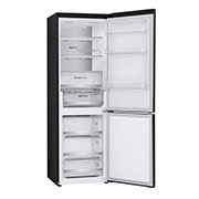 LG 1.86M 344L Jääkaappipakastimet (Essence Matte Black) - Energialuokka D, Nature Fresh, Door Cooling+™ ja Smart Diagnosis™ Wi-Fi, left side view , GBV5150DEP, thumbnail 12
