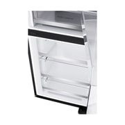 LG 186M 349L Jääkaappipakastimet(Essence Black) - Energialuokka C, InstaView™, Nature Fresh, Door Cooling+™ Smart Diagnosis™ Wi-Fi, detailed bottom view, GBG5160CEV, thumbnail 11