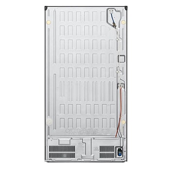 LG 638L InstaView Craft Ice French Door Side-by-Side (Essence Black Steel) - Energialuokka E, Vesi/jää ilman vesijohtoliitäntää, Smart Diagnosis™ med Wi-Fi, back view, GMG960EVEE, thumbnail 15