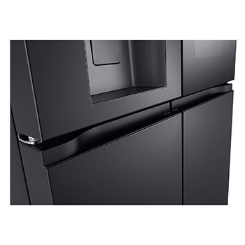 LG 638L InstaView Craft Ice French Door Side-by-Side (Essence Black Steel) - Energialuokka E, Vesi/jää ilman vesijohtoliitäntää, Smart Diagnosis™ med Wi-Fi, Top closure view, GMG960EVEE, thumbnail 8