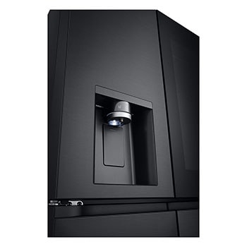 LG 638L InstaView Craft Ice French Door Side-by-Side (Essence Black Steel) - Energialuokka E, Vesi/jää ilman vesijohtoliitäntää, Smart Diagnosis™ med Wi-Fi, dispencer view, GMG960EVEE, thumbnail 9