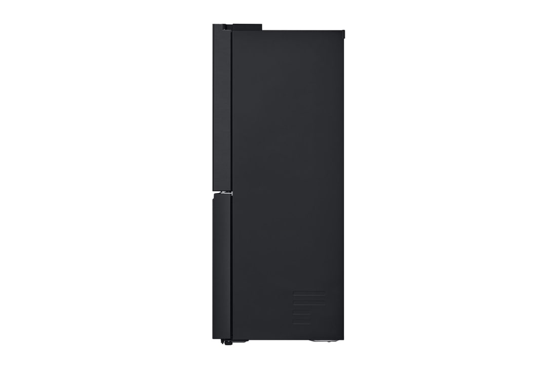 LG 638L InstaView Craft Ice French Door Side-by-Side (Essence Black Steel) - Energialuokka E, Vesi/jää ilman vesijohtoliitäntää, Smart Diagnosis™ med Wi-Fi, side view, GMG960EVEE, thumbnail 14