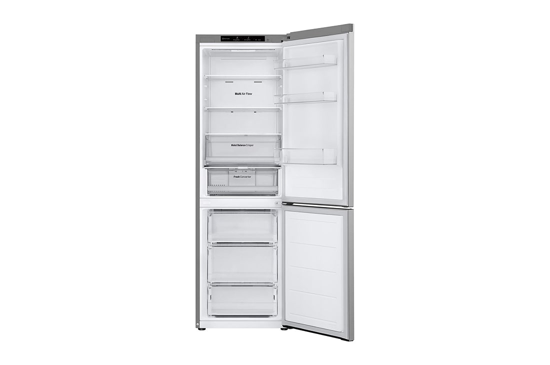 LG 1.86M 344L  Jääkaappipakastimet (Prime Silver) - Energialuokka A, Door Cooling™ ja Smart Diagnosis™ , front view, GBV3100APY, thumbnail 3