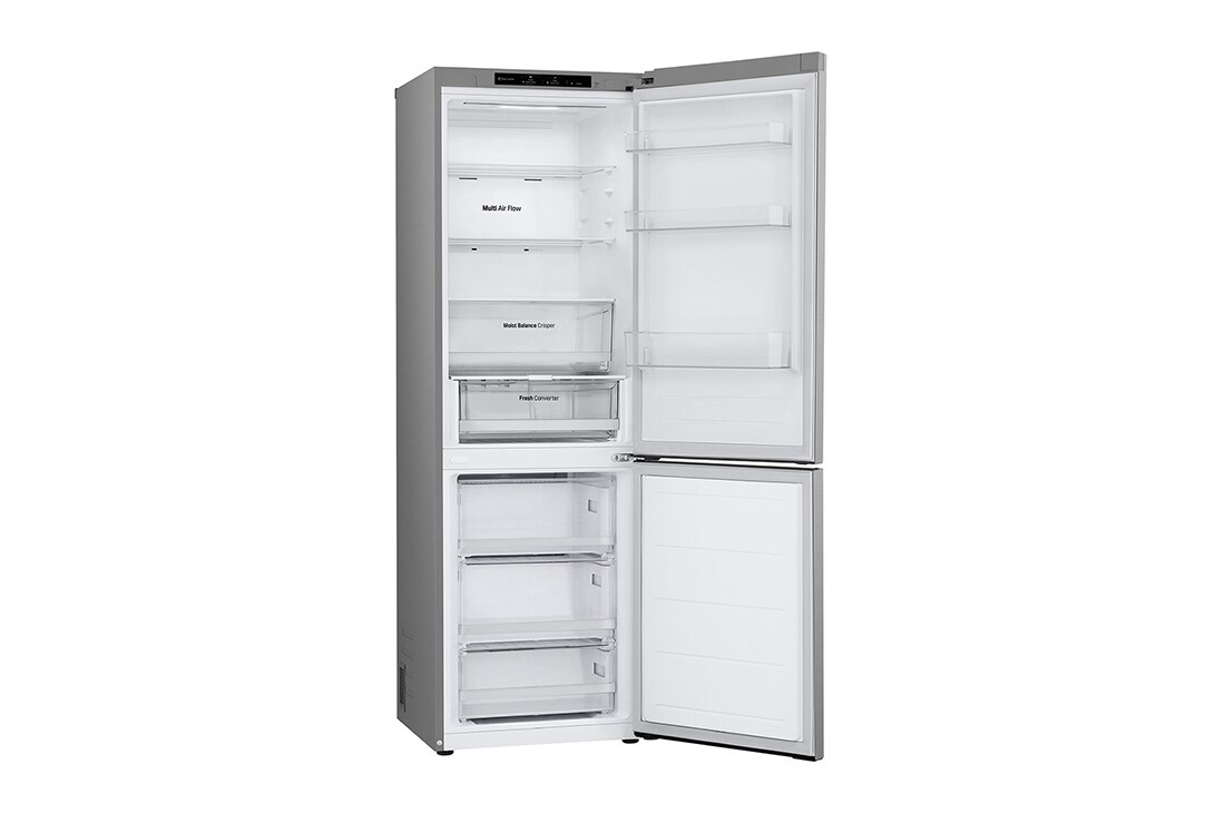 LG 1.86M 344L  Jääkaappipakastimet (Prime Silver) - Energialuokka A, Door Cooling™ ja Smart Diagnosis™ , side view, GBV3100APY, thumbnail 13