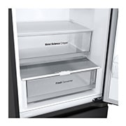 LG 1.86M 344L Jääkaappipakastimet (Essence Matte Black) - Energialuokka A, Door Cooling™ ja Smart Diagnosis™ , Drawer, GBV3100AEP, thumbnail 4