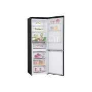 LG 1.86M 344L Jääkaappipakastimet (Essence Matte Black) - Energialuokka A, Door Cooling™ ja Smart Diagnosis™ , LeftSideOpen_Food2, GBV3100AEP, thumbnail 11