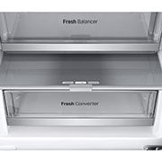 LG 1.86M 344L Jääkaappipakastimet (Essence Black) - Energialuokka E, Nature Fresh, Door Cooling+™ ja Smart Diagnosis™ - Wi-Fi, bottom zoom view, GBV7170EEV, thumbnail 9