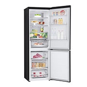 LG 1.86M 344L Jääkaappipakastimet (Essence Black) - Energialuokka E, Nature Fresh, Door Cooling+™ ja Smart Diagnosis™ - Wi-Fi, slightly left side view, GBV7170EEV, thumbnail 16