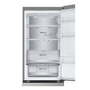 LG 1.86M 344L Jääkaappipakastimet (Prime Silver) - Energialuokka E, Nature Fresh, Door Cooling+™ ja Smart Diagnosis™ - Wi-Fi, front view with empty double door open, GBV7170EPY, thumbnail 3