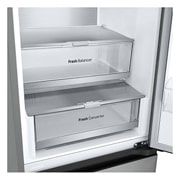 LG 1.86M 344L Jääkaappipakastimet (Prime Silver) - Energialuokka E, Nature Fresh, Door Cooling+™ ja Smart Diagnosis™ - Wi-Fi, bottom front , GBV7170EPY, thumbnail 5