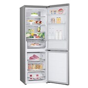 LG 1.86M 344L Jääkaappipakastimet (Prime Silver) - Energialuokka E, Nature Fresh, Door Cooling+™ ja Smart Diagnosis™ - Wi-Fi, slightly left side view, GBV7170EPY, thumbnail 16