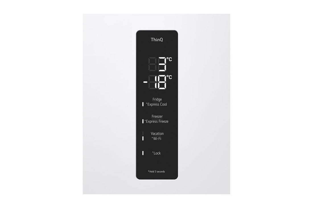 LG 1.86M 344L Jääkaappipakastimet (Valkoinen) - Energialuokka E, Nature Fresh, Door Cooling+™ ja Smart Diagnosis™ - Wi-Fi, detail view, GBV7170ESW, thumbnail 11