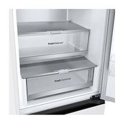LG 1.86M 344L Jääkaappipakastimet (Valkoinen) - Energialuokka E, Nature Fresh, Door Cooling+™ ja Smart Diagnosis™ - Wi-Fi,  draw open right view , GBV7170ESW, thumbnail 2