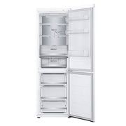 LG 1.86M 344L Jääkaappipakastimet (Valkoinen) - Energialuokka E, Nature Fresh, Door Cooling+™ ja Smart Diagnosis™ - Wi-Fi, front view with empty double door open, GBV7170ESW, thumbnail 5