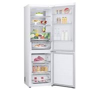 LG 1.86M 344L Jääkaappipakastimet (Valkoinen) - Energialuokka E, Nature Fresh, Door Cooling+™ ja Smart Diagnosis™ - Wi-Fi, open door with thing right view, GBV7170ESW, thumbnail 9