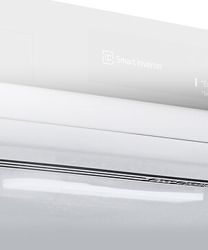 Lähikuva pehmeästä LED-valaistuksesta, jossa valo jakautuu tasaisesti koko jääkaappiin.