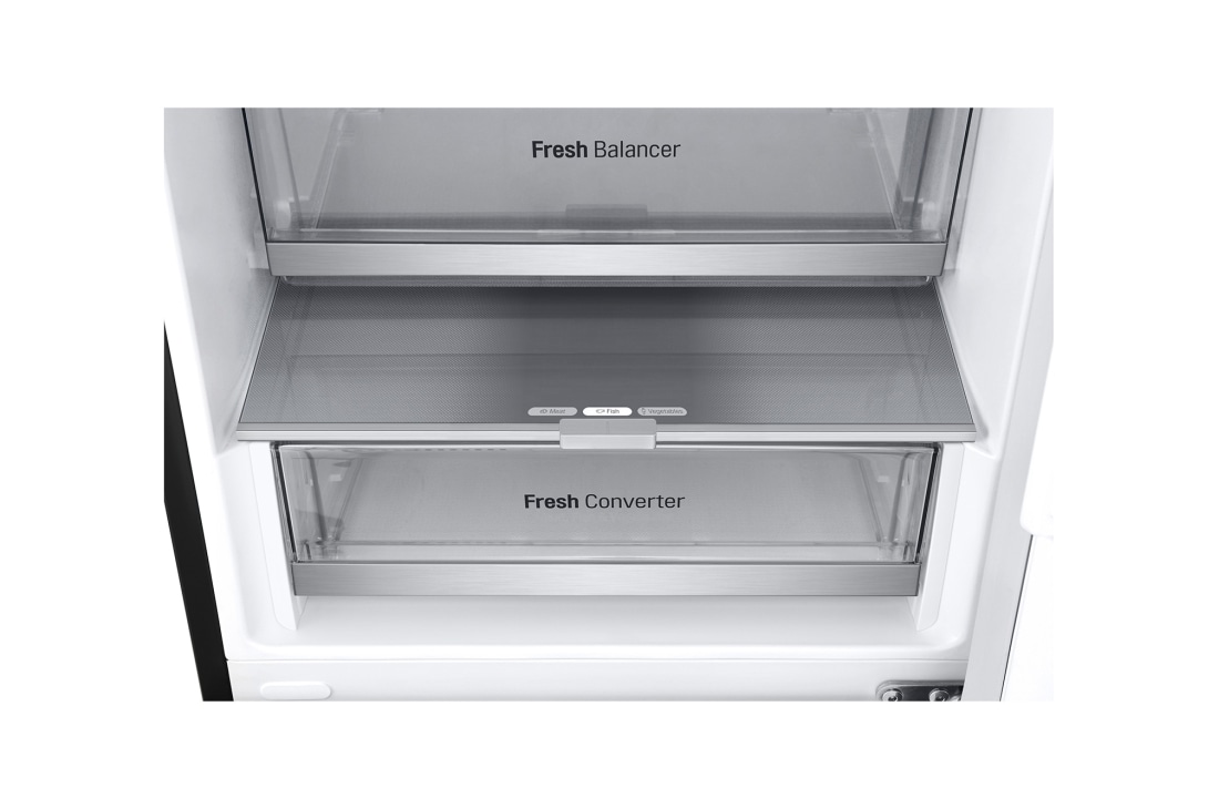 LG 2.03M 387L Jääkaappipakastimet (Essence Black) - Energialuokka E, Door Cooling™ ja Smart Diagnosis™ ja Wi-Fi, 2.03M 387L Jääkaappipakastimet (Essence Black) - Energialuokka E, Door Cooling™ ja Smart Diagnosis™ ja Wi-Fi, GBV7270EEV, thumbnail 6