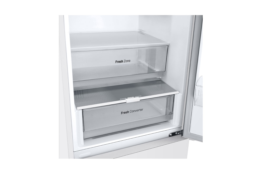 LG 1.86M 344L Jääkaappipakastimet (Valkoinen) - Energialuokka D, Nature Fresh, Door Cooling+™ ja Smart Diagnosis™, 1.86M 344L Jääkaappipakastimet (Valkoinen) - Energialuokka D, Nature Fresh, Door Cooling+™ ja Smart Diagnosis™, GBV21NCDSW, thumbnail 6