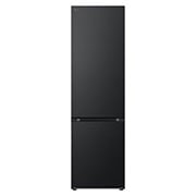 LG 2.03M 387L Jääkaappipakastimet (Essence Black) - Energialuokka A, Nature Fresh, Door Cooling+™ ja Smart Diagnosis™, front view, GBVE2801EV, thumbnail 1