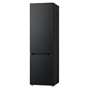 LG 2.03M 387L Jääkaappipakastimet (Essence Black) - Energialuokka A, Nature Fresh, Door Cooling+™ ja Smart Diagnosis™, front double door open , GBVE2801EV, thumbnail 4
