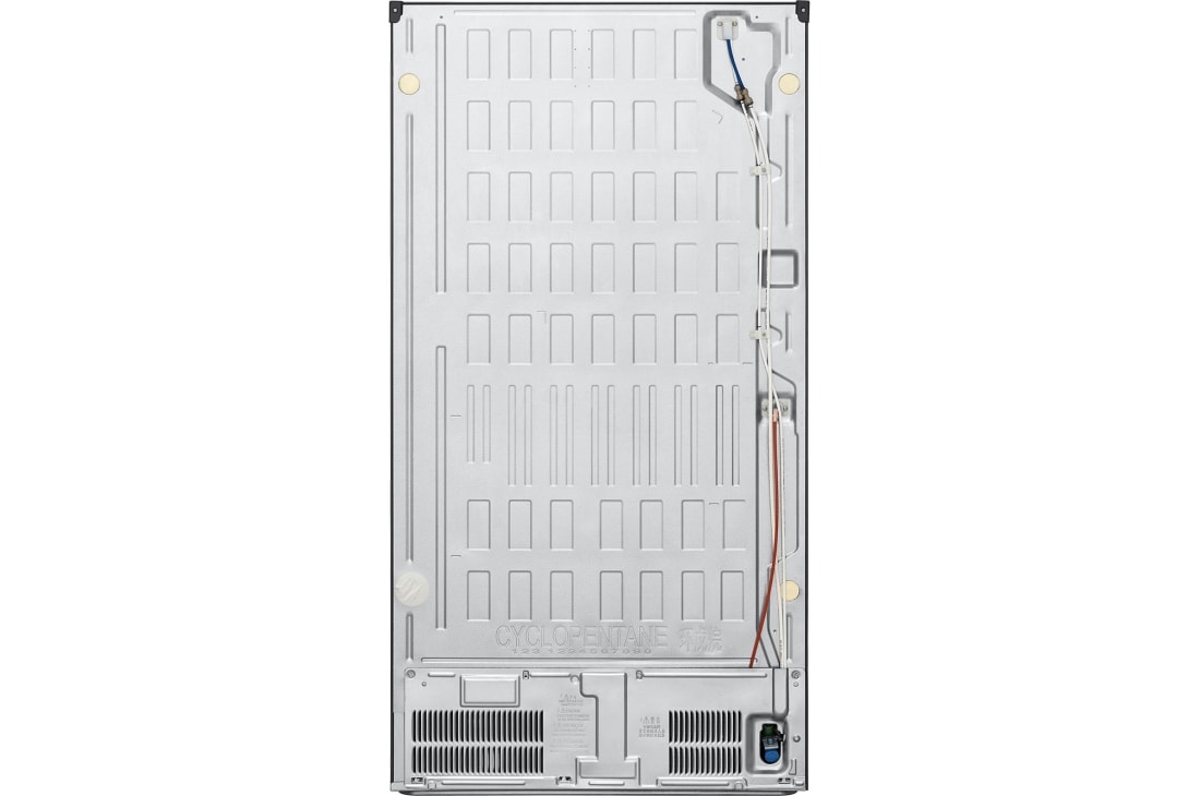 LG 637L French Door Side-by-Side (Prime Silver), Energialuokka E,  Vesi/jää vesijohtoliitännällä, Smart Diagnosis™, Takaosa, GML960PYFE, thumbnail 12