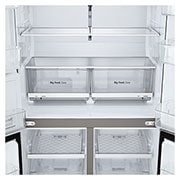 LG 637L French Door Side-by-Side (Prime Silver), Energialuokka E,  Vesi/jää vesijohtoliitännällä, Smart Diagnosis™, Lokero läheltä, GML960PYFE, thumbnail 7