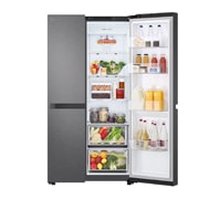 LG 662L Side by Side (Essence Matte Black), Energialuokka  E , Smart Diagnosis™, LG ThinQ, GSBC40EPPE, thumbnail 4