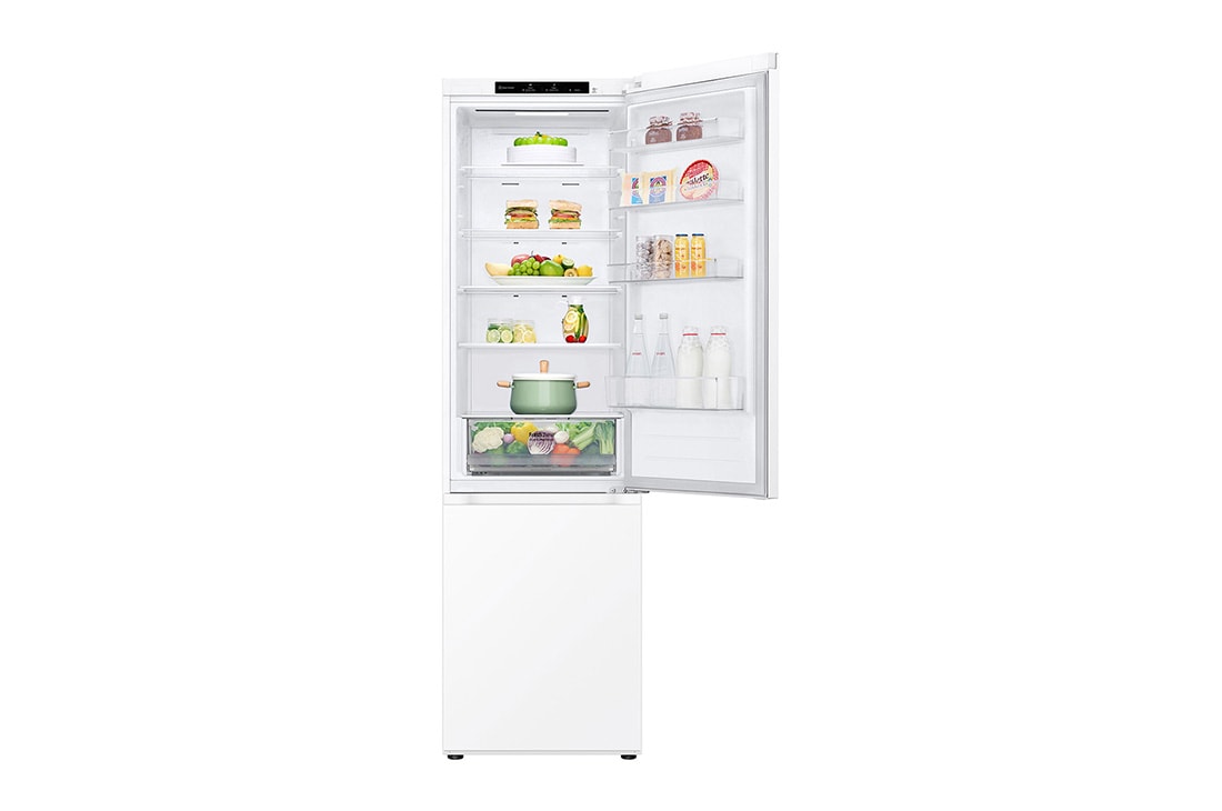 LG 2.03M 387L Jääkaappipakastimet (Valkoinen) - Energialuokka E, Nature Fresh, Door Cooling+™ ja Smart Diagnosis™, 2.03M 387L Jääkaappipakastimet (Prime Silver) - Energialuokka E, Nature Fresh, Door Cooling+™ ja Smart Diagnosis™, GBV22L0ESW, thumbnail 4