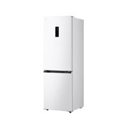 LG 1.86M 333L Jääkaappipakastimet (Valkoinen) - Energialuokka C, Nature Fresh, Door Cooling+™ ja Smart Diagnosis™ Wi-Fi, Ylänäkymä LG-jääkaappipakastimesta (GBBS515CSW), matte black -jääkaappi vasemmalla ja kaappiseinä oikealla, GBBS515CSW, thumbnail 3