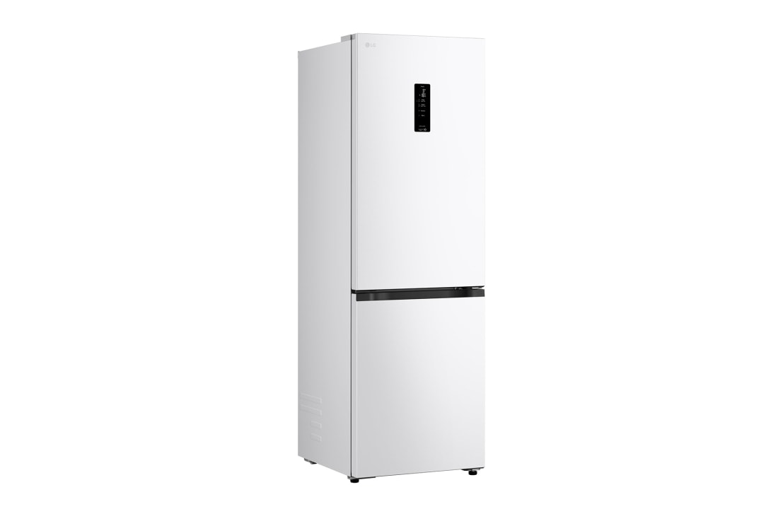 LG 1.86M 333L Jääkaappipakastimet (Valkoinen) - Energialuokka C, Nature Fresh, Door Cooling+™ ja Smart Diagnosis™ Wi-Fi, Näkymä LG-jääkaappipakastimeen (GBBS515CSW), jonka ovi on täysin auki, ja jääkaappi- ja pakastinosiot näkyvät, GBBS515CSW, thumbnail 2