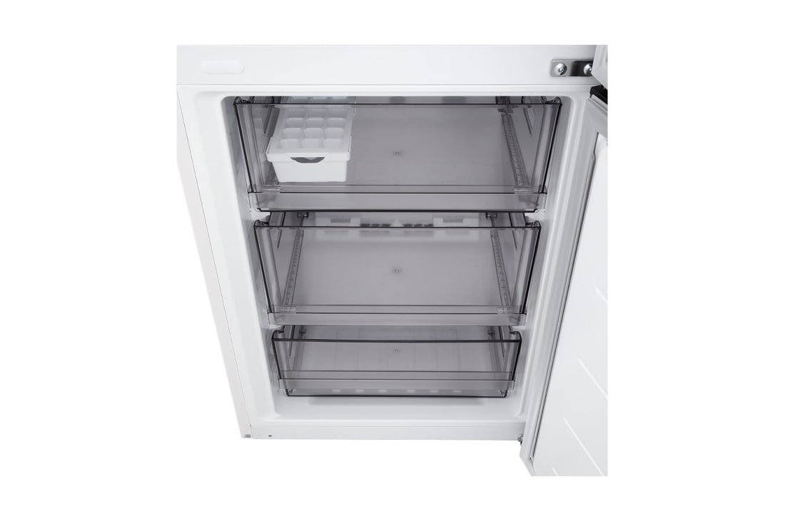 LG 2.03M 375L Jääkaappipakastin (Valkoinen) | Energialuokka D, Door Cooling+™ ja Smart Diagnosis™ Wi-Fi-yhteydellä, Ylänäkymä LG-jääkaappipakastimesta (GBBS726CPY), GBBS524DSW, thumbnail 9