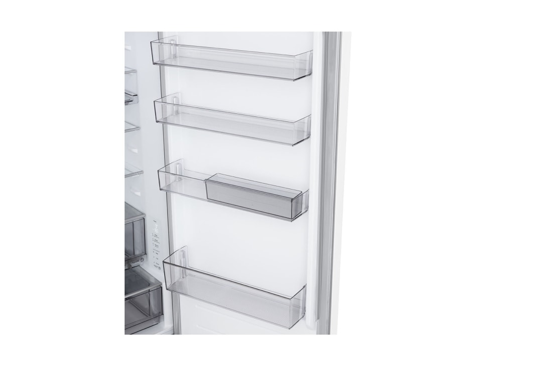 LG 2.03M 375L Jääkaappipakastin (Valkoinen) | Energialuokka D, Door Cooling+™ ja Smart Diagnosis™ Wi-Fi-yhteydellä, Alanäkymä LG-jääkaappipakastimesta (GBBS726CPY), GBBS524DSW, thumbnail 10
